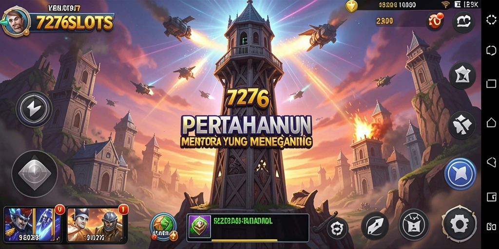 Screenshot utama 7276SLOTS menampilkan aksi seru dari gameplay Tower Defense.