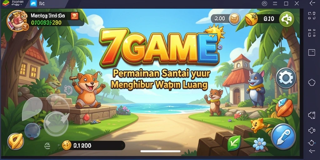 Tangkapan layar 7GAME menampilkan gameplay seru dan penuh warna.