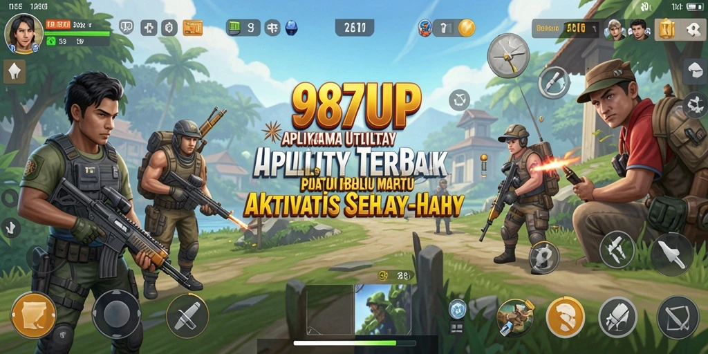 Screenshot tampilan antarmuka aplikasi 987UP yang memudahkan pengguna.