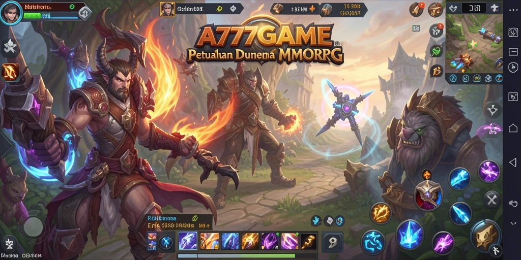 Tampilan menarik dari pertempuran epik di A777GAME.