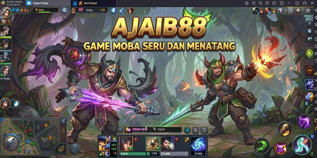 Gameplay AJAIB88 yang seru di arena pertempuran.