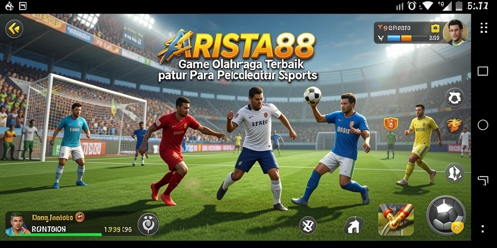 Tampilan utama gameplay <strong>ARISTA88</strong> menampilkan aksi olahraga yang mendebarkan.