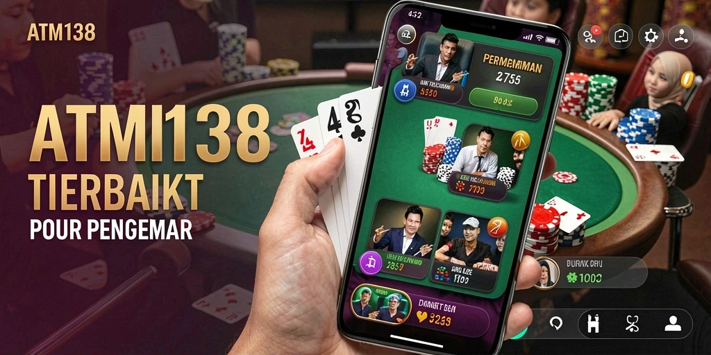 Screenshot gameplay <strong>ATM138</strong> menunjukkan keseruan bermain poker.