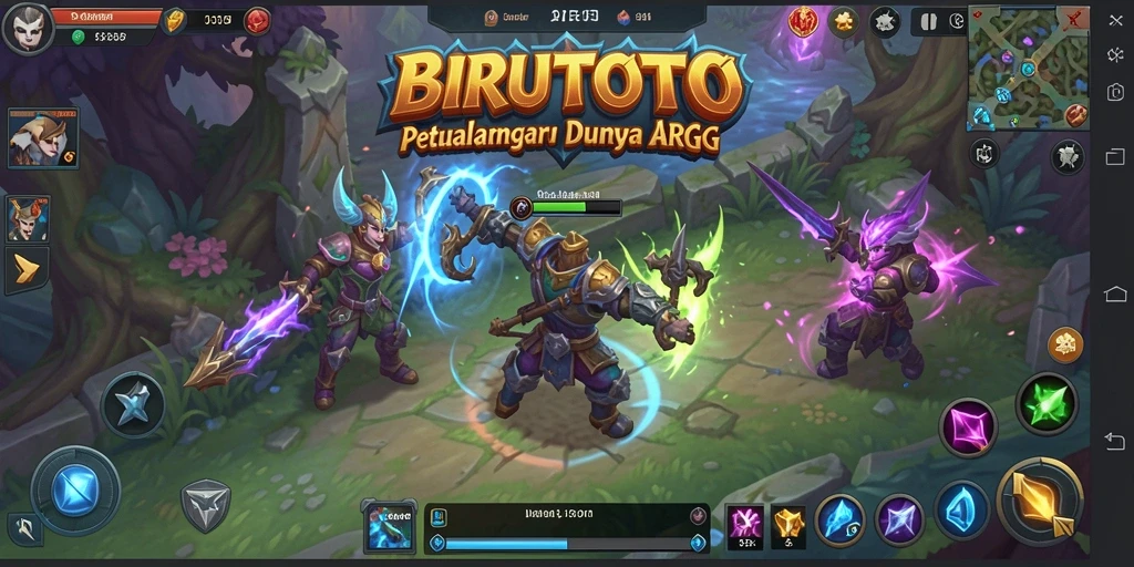 Tangkapan layar BIRUTOTO menunjukkan aksi pertarungan mendebarkan dalam game ARPG.