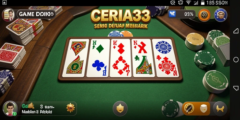 Tampilan permainan CERIA33 dengan grafis yang menarik dan gameplay seru.