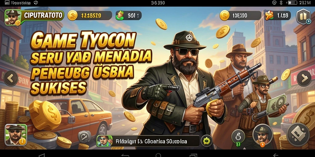 Tampilan screenshot gameplay <strong>CIPUTRATOTO</strong> yang menggambarkan strategi bisnis yang menarik.