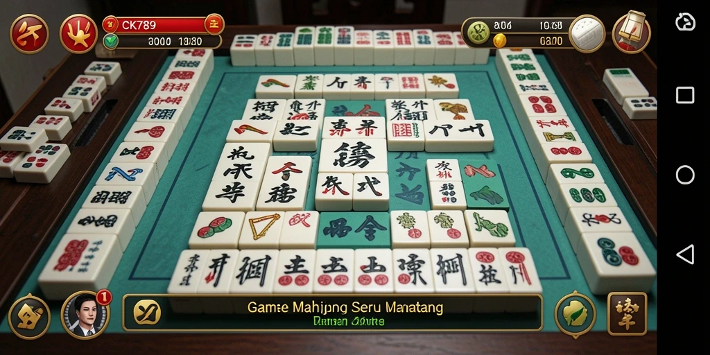Tampilan utama CK789 menampilkan gameplay Mahjong yang menantang dan menarik.