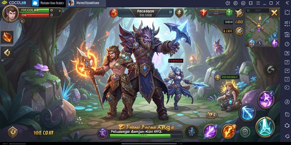 Tampilan gameplay seru dalam COCOL88 dengan karakter yang beraksi.