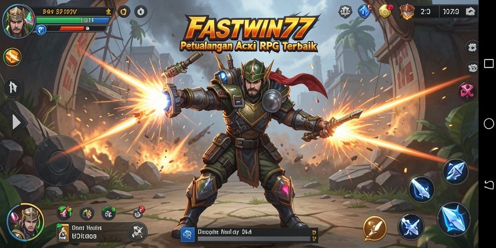 Tampilan gameplay seru dan aksi mendebarkan di FASTWIN77.