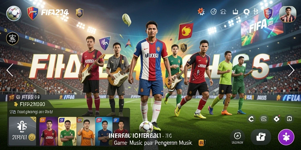 Tampilan gameplay FIFA234 yang penuh warna dan dinamis.