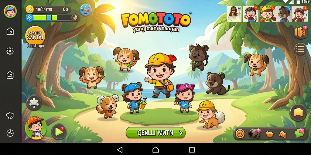 Gameplay FOMOTOTO yang seru dan menghibur.