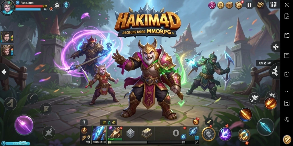 Gameplay HAKIM4D yang mendebarkan dalam petualangan MMORPG.