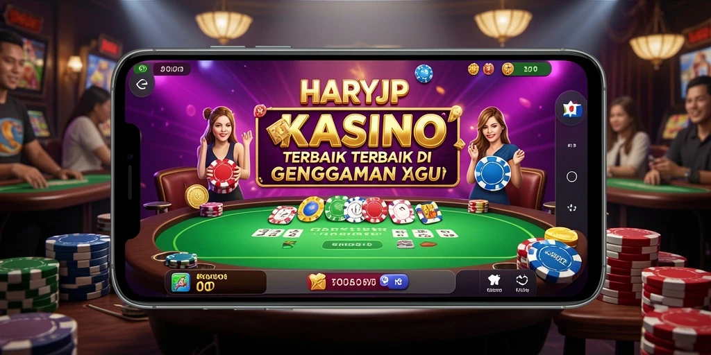 Tangkapan layar utama <strong>HARAPJP</strong> yang memperlihatkan gameplay Kasino yang seru.