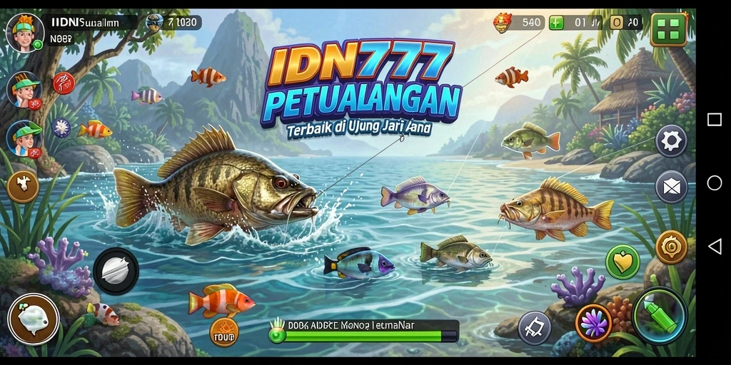 Gameplay memancing yang seru dengan beragam ikan dan lokasi menarik.