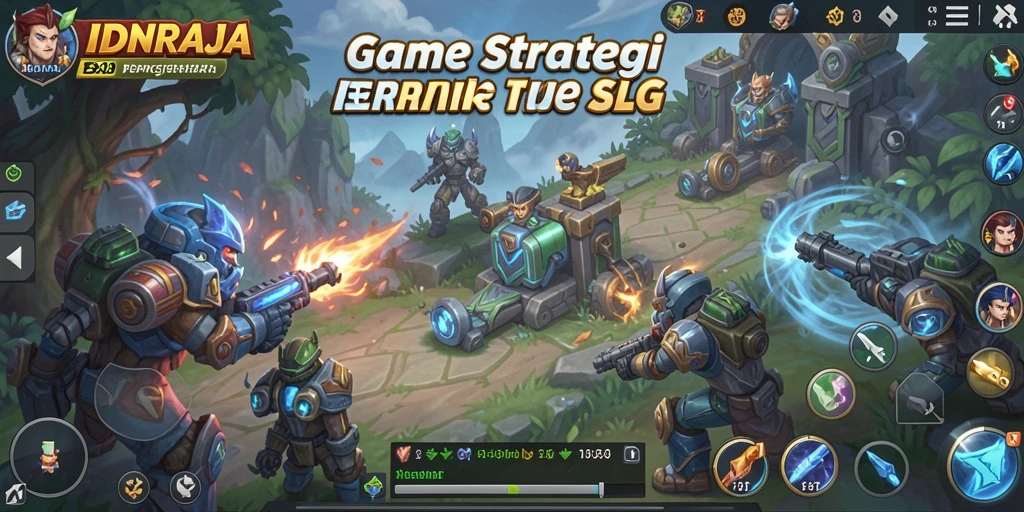 Screenshot IDNRAJA menampilkan aksi pertempuran strategis yang mendebarkan.
