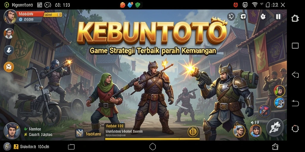 Tampilan gameplay KEBUNTOTO yang mendebarkan dan strategis.
