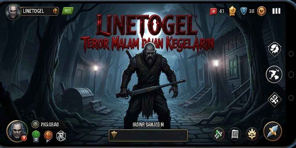 Tangkapan layar menampilkan suasana mencekam dalam gameplay LINETOGEL.