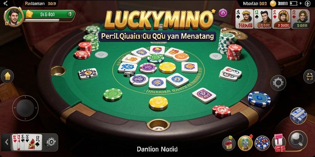 Screenshot gameplay menampilkan suasana seru permainan QiuQiu.