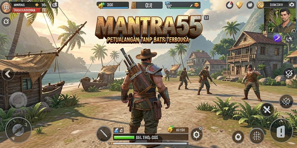 Screenshot utama menunjukan petualangan seru di dunia Open World.