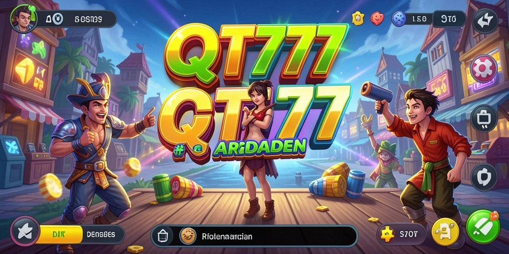 Screenshot gameplay QT777 menampilkan aksi seru dalam setiap level.