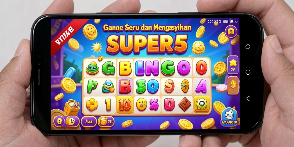 Tampilan screenshot gameplay Bingo di SUPER5 yang seru.