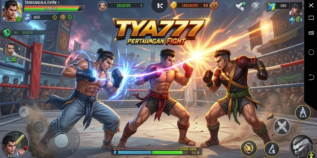 Gameplay seru dalam TYA777 dengan pertarungan epik.