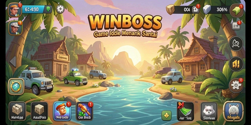 Screenshot gameplay <strong>WINBOSS</strong> yang menunjukkan aksi Idle yang mengasyikkan.