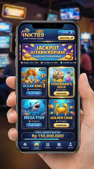 Tampilan utama aplikasi ink789 yang ramah pengguna.